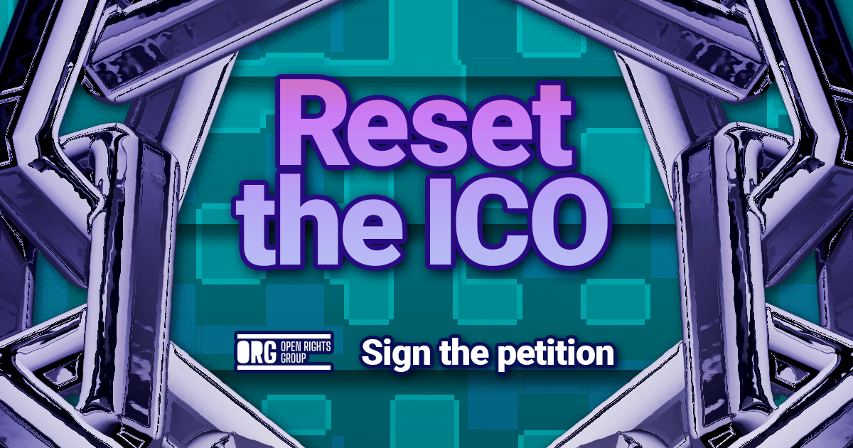 Reset the ICO